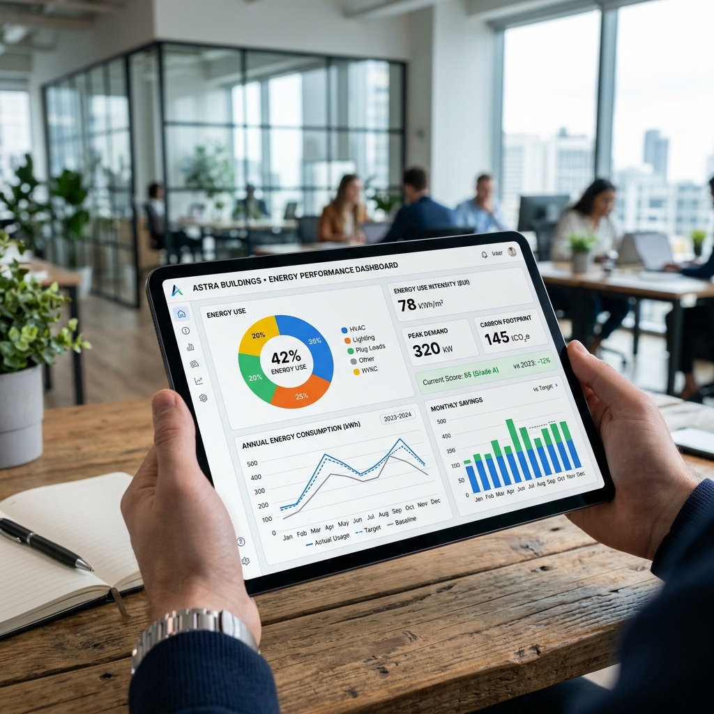 Energy management analytics dashboard screenshot