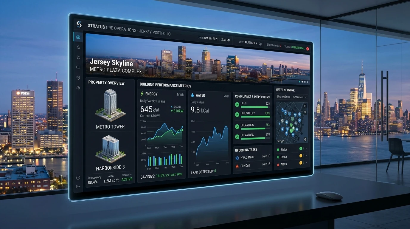 Portfolio level commercial energy and water benchmarking dashboard and analytics